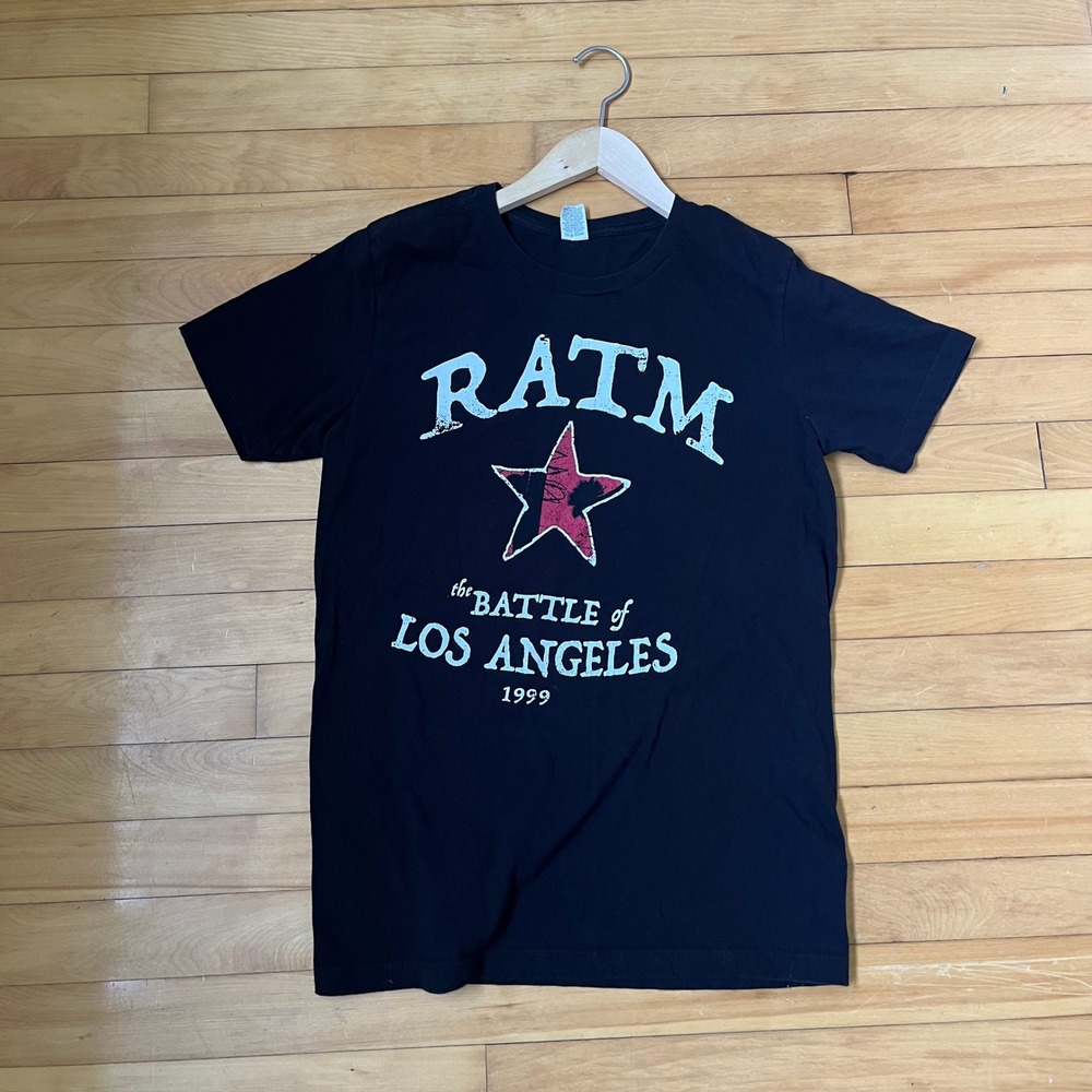 Rage Against The Machine RATM Battle of Los Angeles 1999 Band T-Shirt Black M